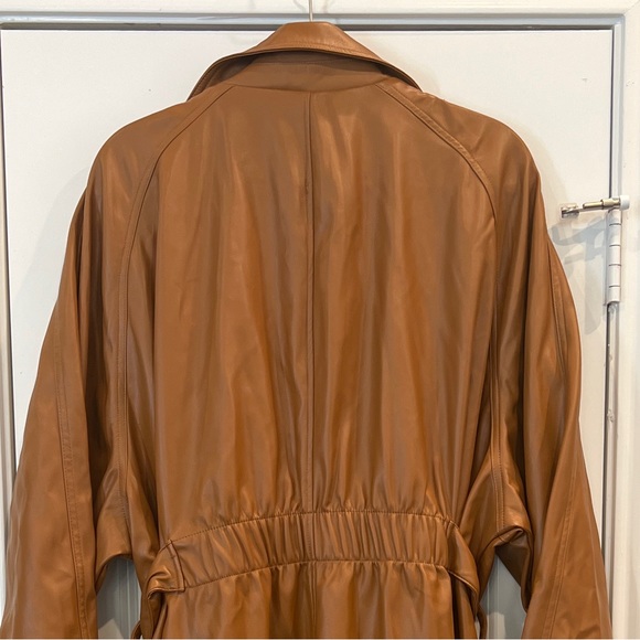 NWT! Ava & Viv faux leather belted trench coat - Picture 3 of 7